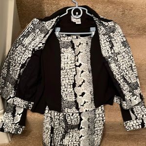 3 piece set - skirt, top & jacket shirt & skirt size XL jacket size medium